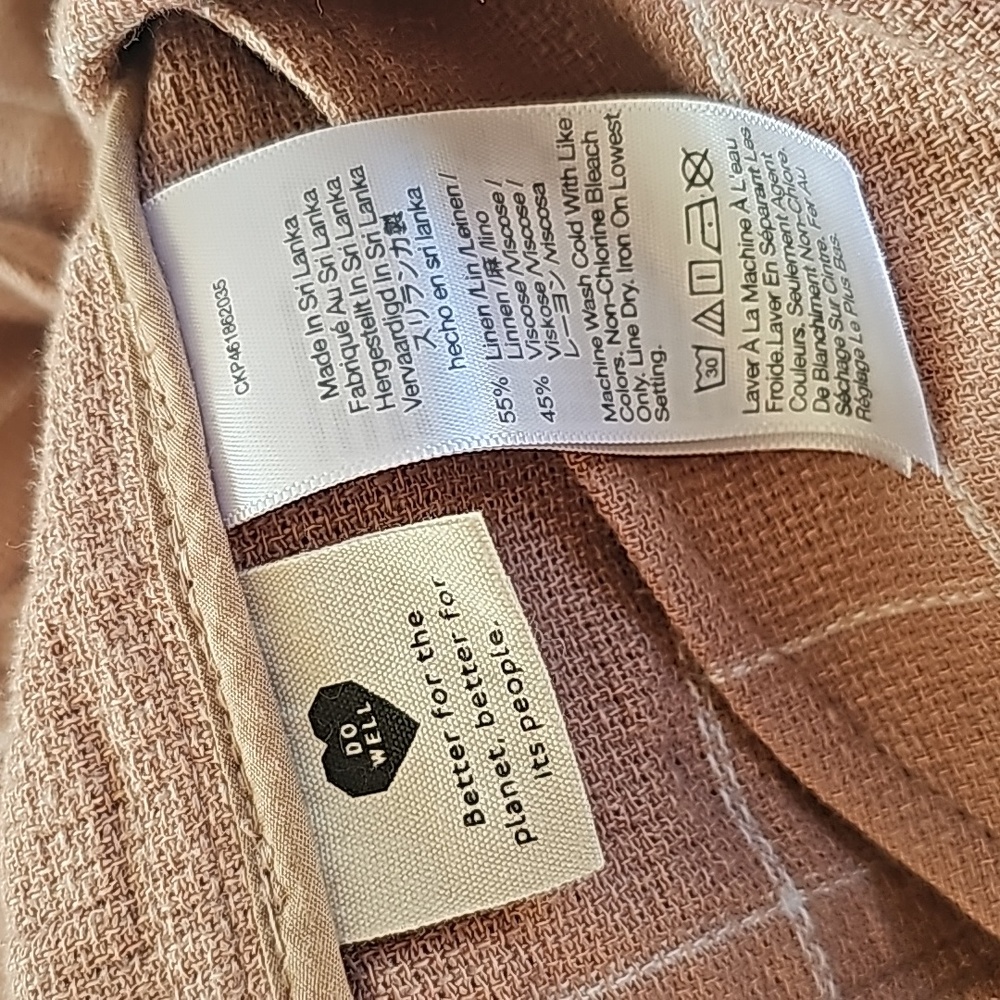 Madewell Breezewoven Larsen Blazer in Windowpane Linen Blend L/XL - Picture 7 of 9